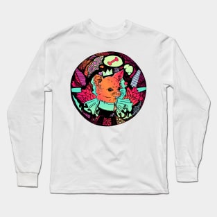 Blue Red Blend Circle of the Chihuahua Long Sleeve T-Shirt